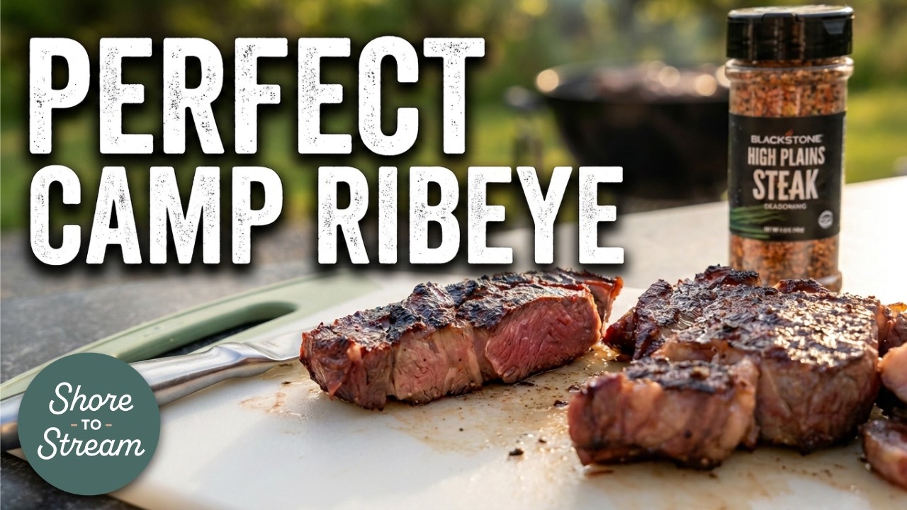 Camp Ribeye on Charcoal