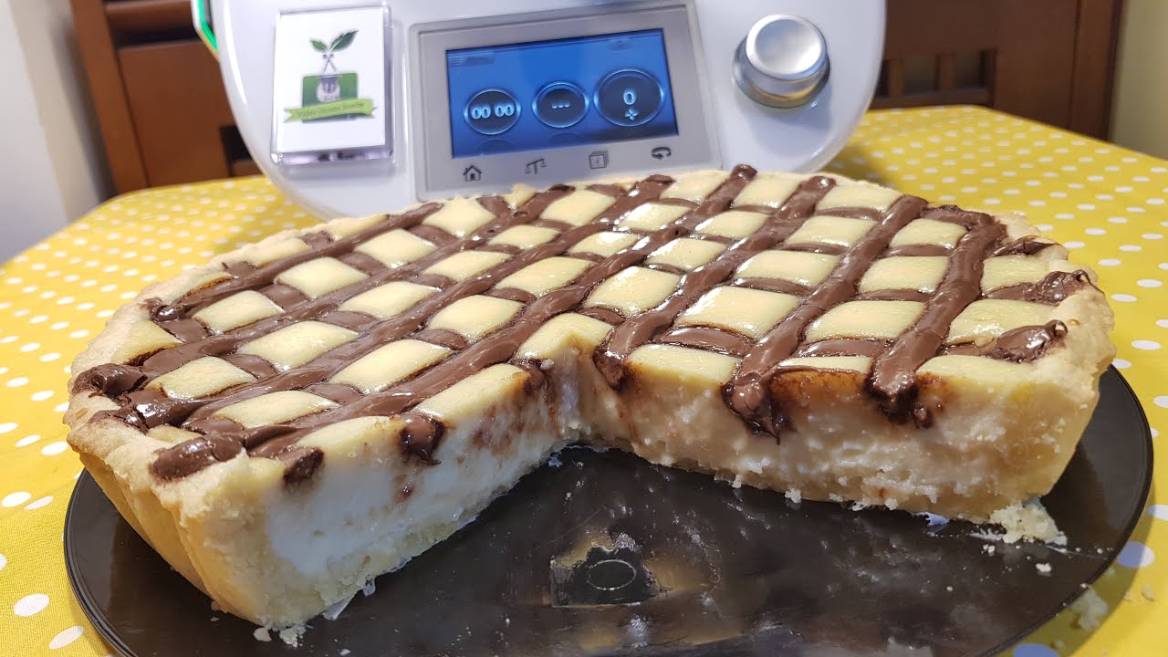 Crostata ricotta mandorle e nutella bimby TM7 TM6 TM5 TM31