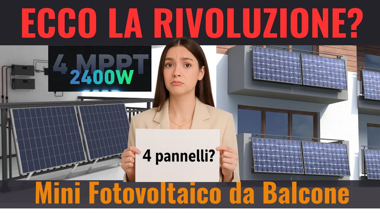 Mini Fotovoltaico 2025: Altro che 2 pannelli! Ora ne metti 4 con 800W e batterie smart!