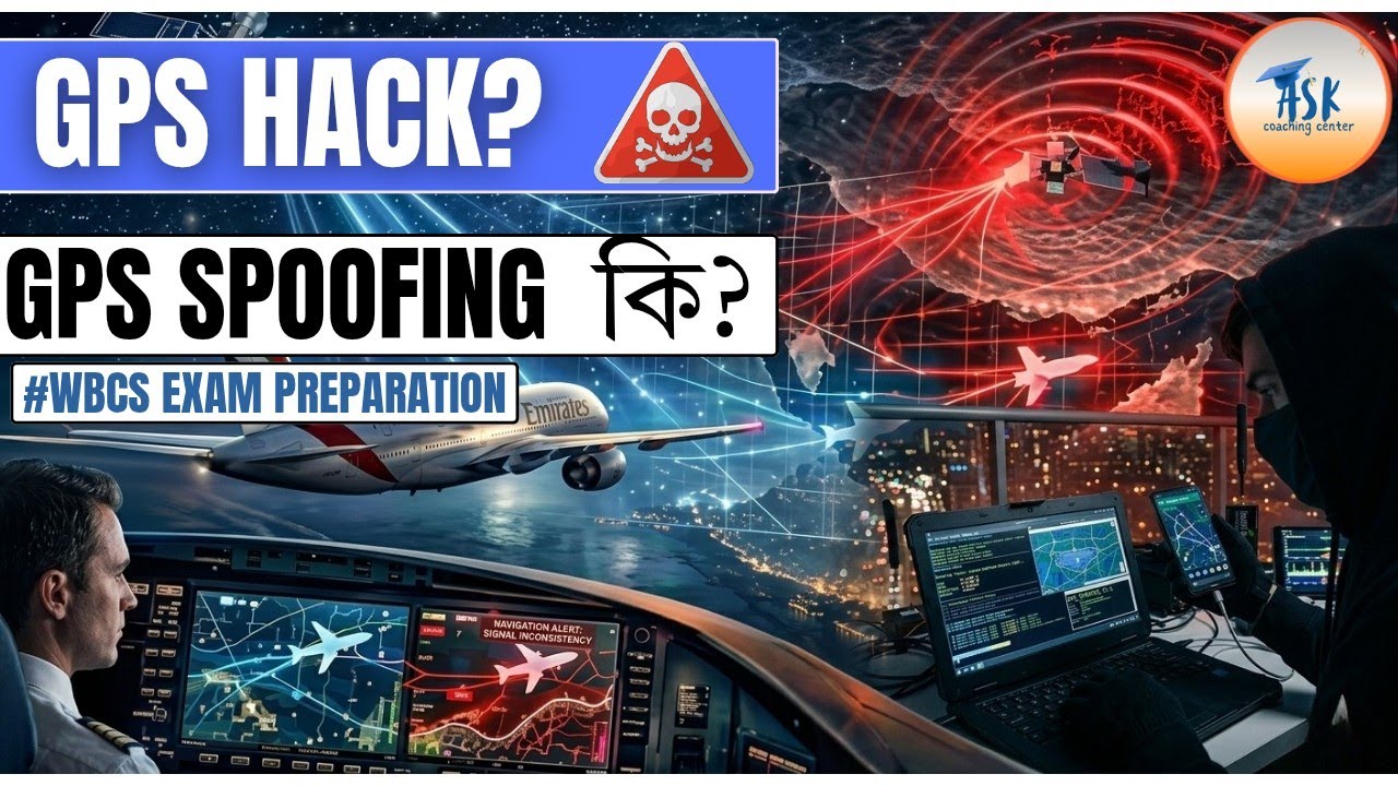 GPS Spoofing Explained in Bengali | WBCS Current Affairs 2026 | GNSS, NAVIC, Galileo #wbcs