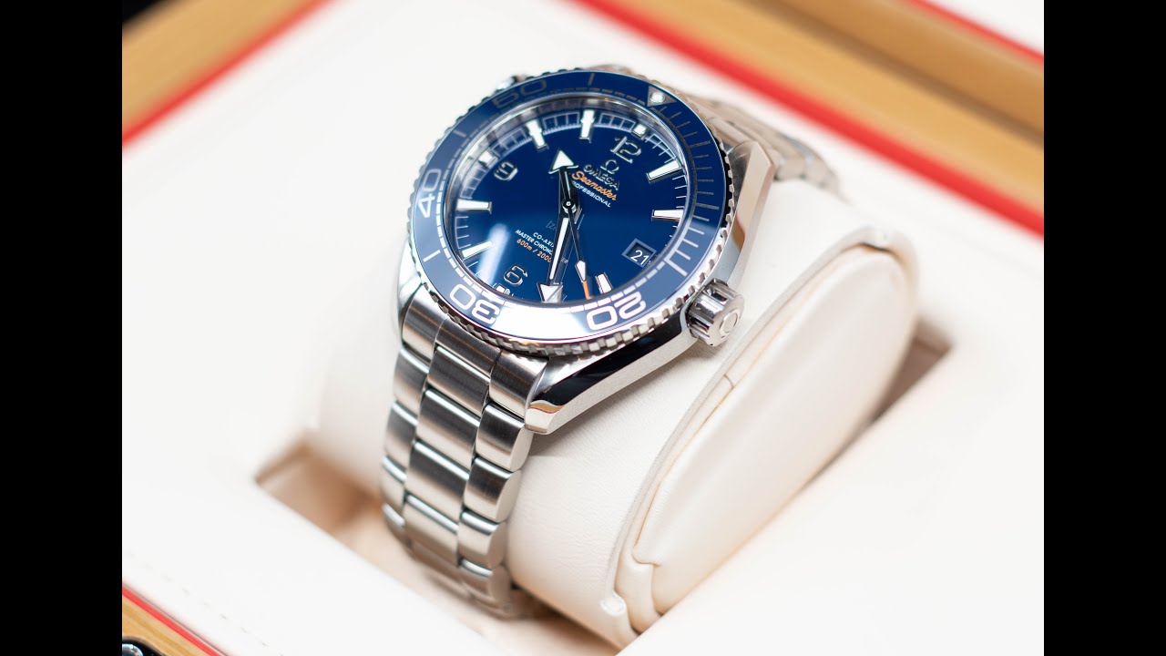 Omega Seamaster Planet Ocean 600m Blue dial 43.5mm 01/2022 new ref.215.30.44.21.03.001