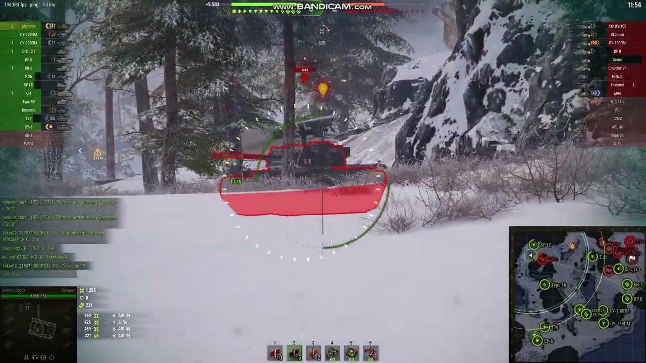 WOT. Skorpion. Лінія Маннергейма. Звичайний бій.