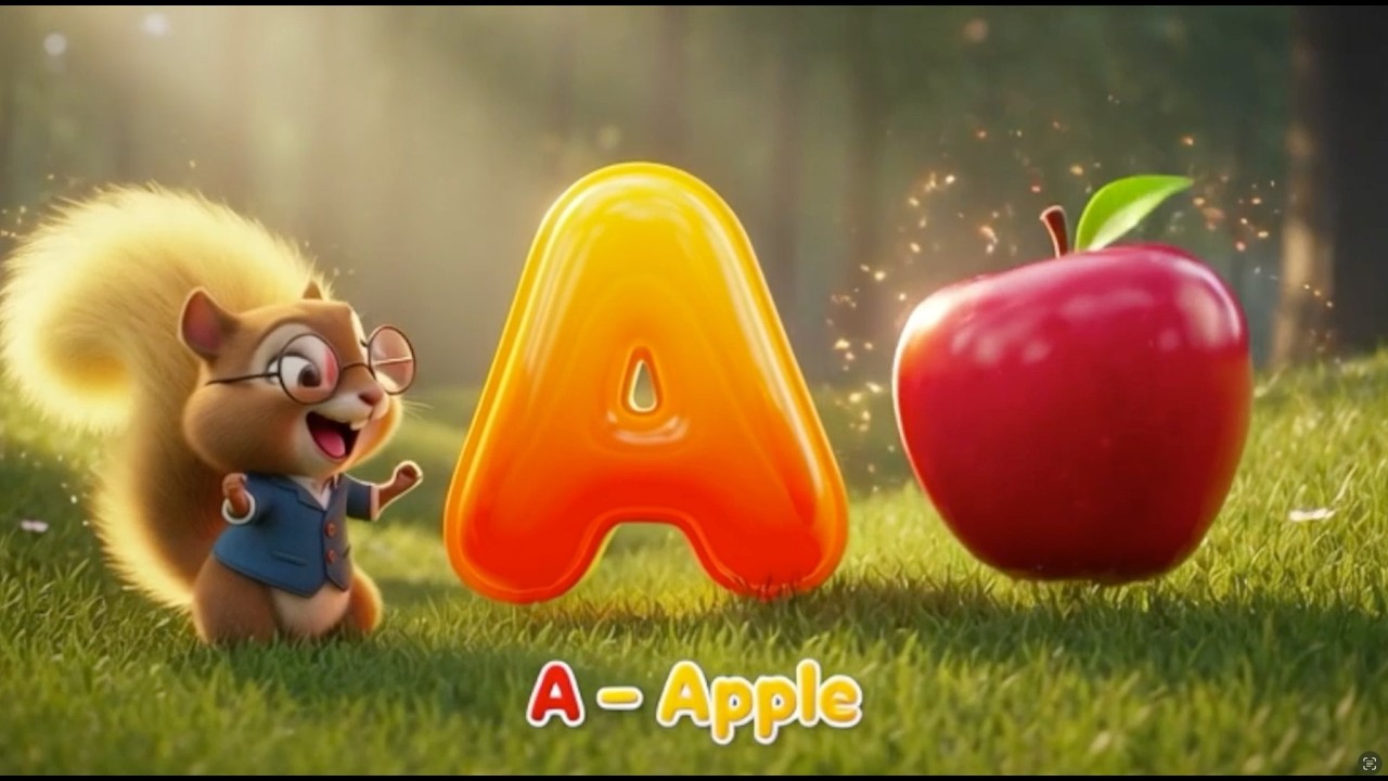 A is for Apple | ABC Learning with Chiku | Fun Alphabet for Kids | The Glow Crew