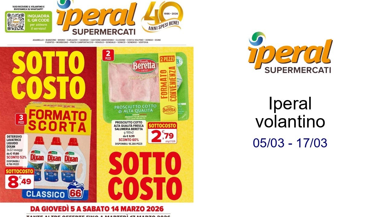 Iperal volantino 05/03 - 17/03