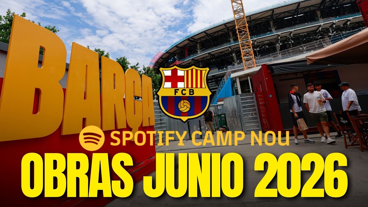 🏟️🔥 As&iacute; avanzan las OBRAS del SPOTIFY CAMP NOU: &iexcl;impresionante progreso! 👀 BAR&Ccedil;A