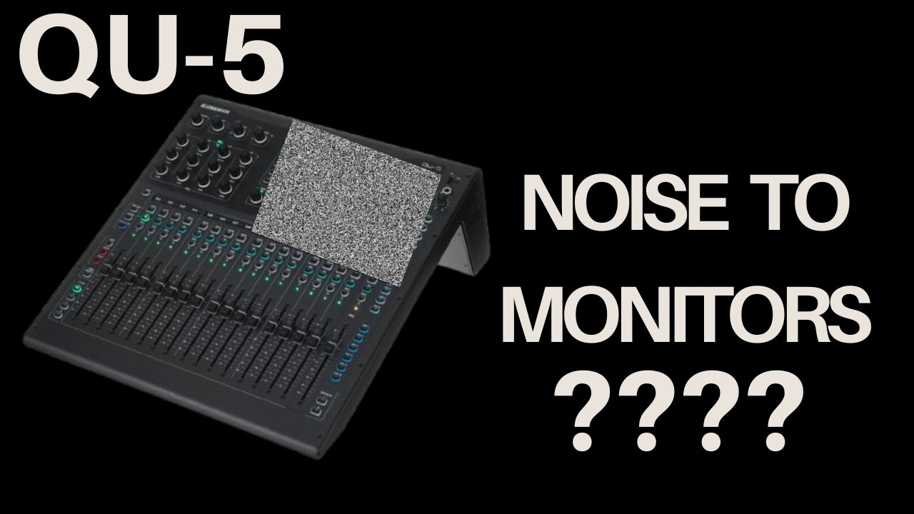 How to send Pink & White Noise To Monitors and FOH -  Signal Generator Allen and Heath QU5