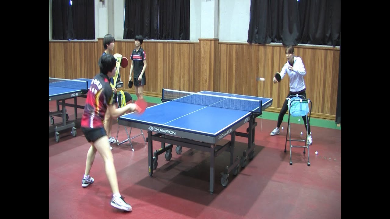 풋웍을 통한 포핸드 드라이브 트레이닝  Forehand topspin practice footwork on the left and right sides