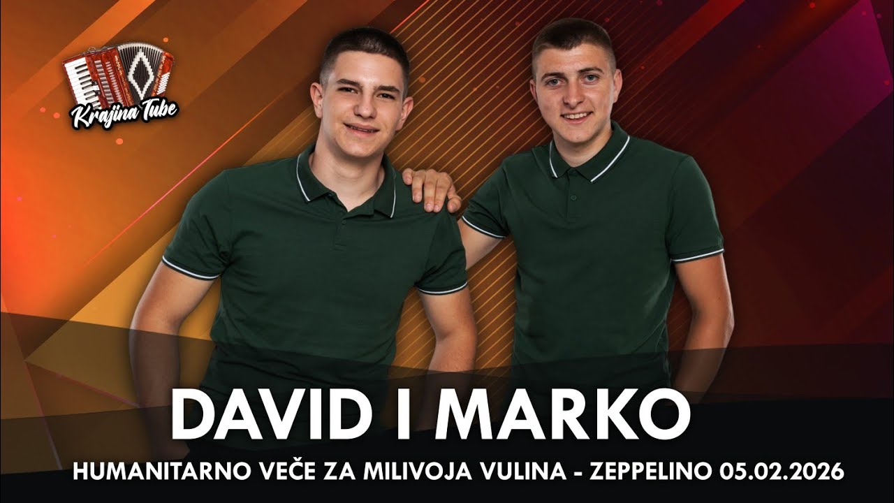 DAVID i MARKO - Čekam da mi jave, Diko moja,Bože zdravlja (Zeppelino 2026)