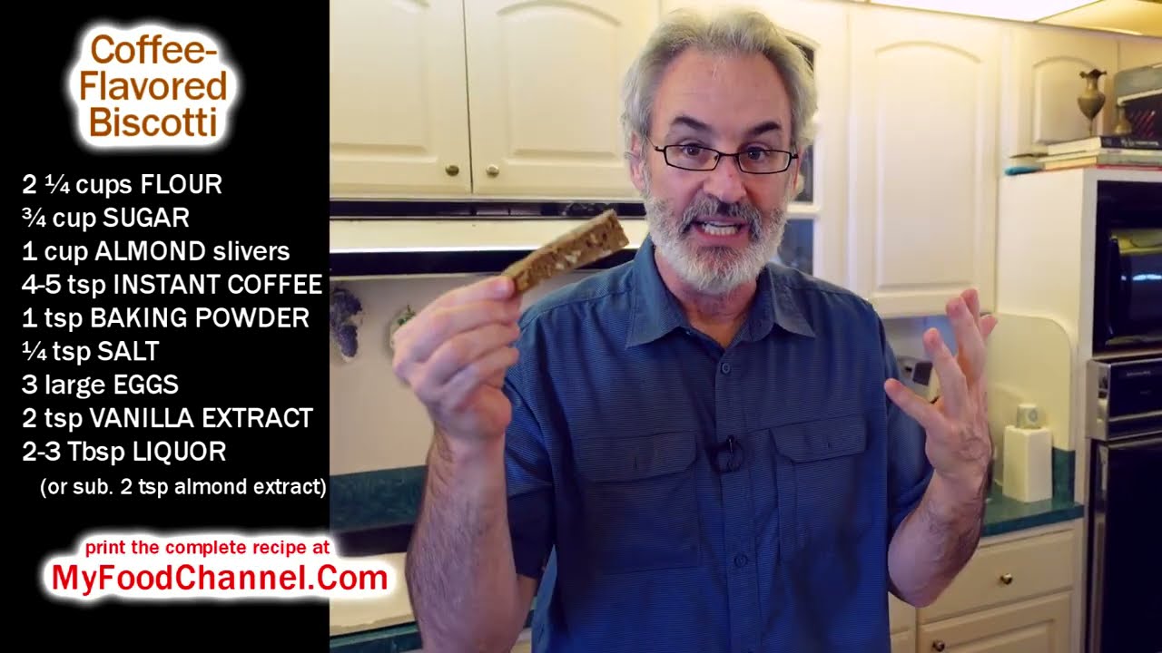 Coffee Biscotti Recipe with Instant Coffee - EXTENDED VERSION