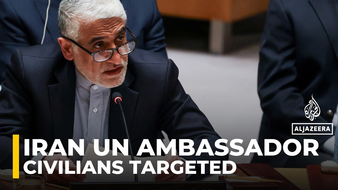 Iran UN ambassador says nearly 10,000 civilian sites hit