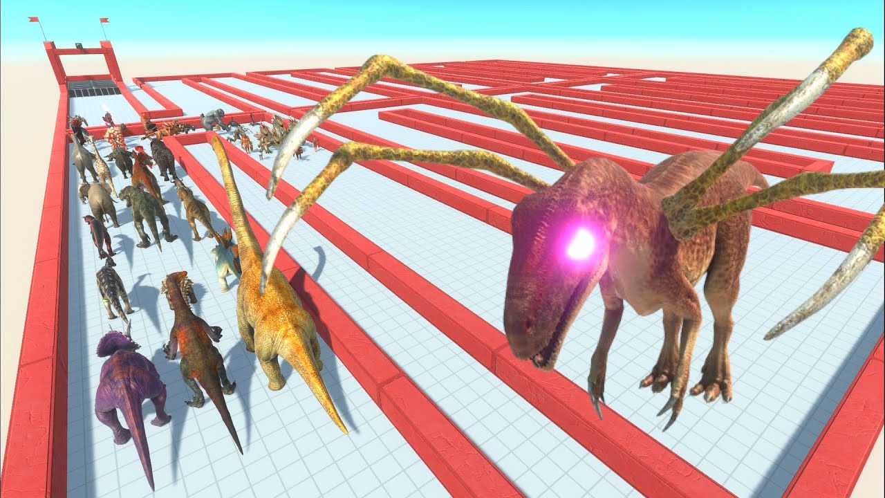 ESCAPE FROM ALIEN ALLOSAURUS - Animal Revolt Battle Simulator