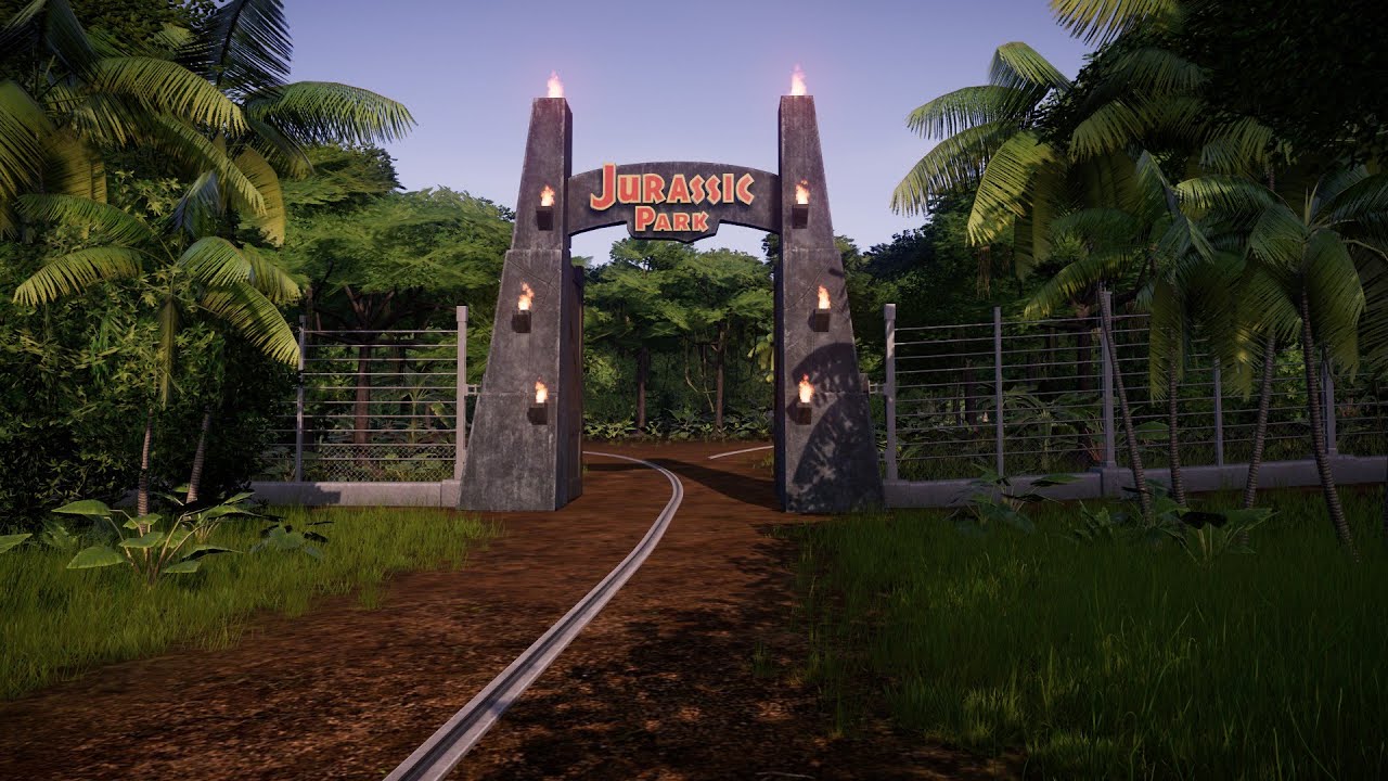 1993 Jurassic Park Isla Nublar recreation (first version) - Jurassic World Evolution