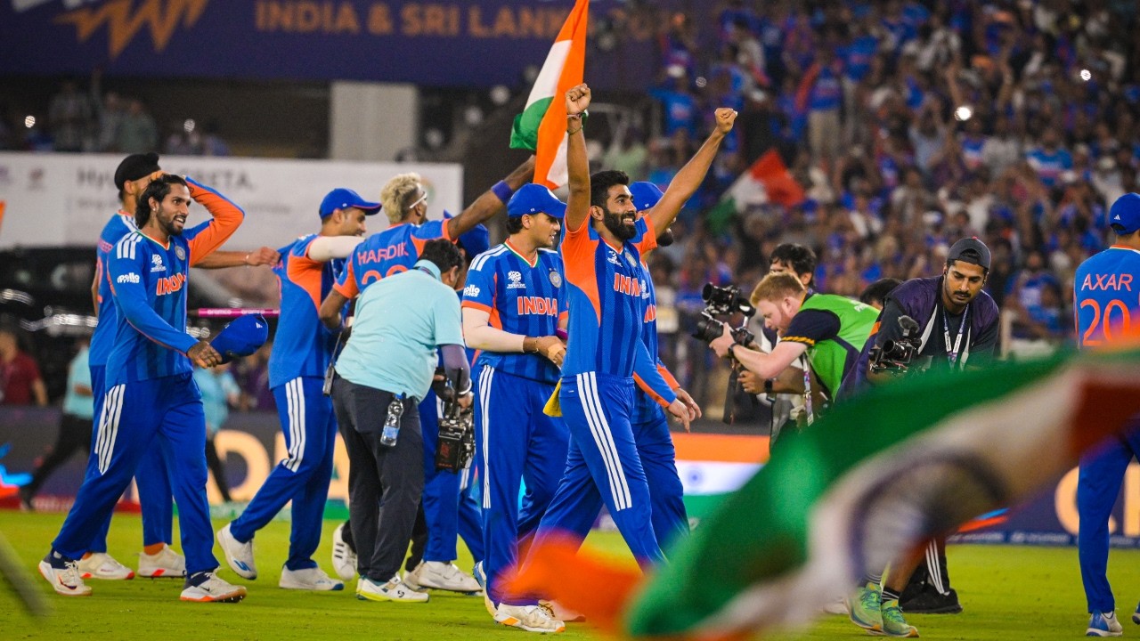 Live From Stadium : Party Starts at Narendra Modi Stadium as India wins T-20 World Cup 2026