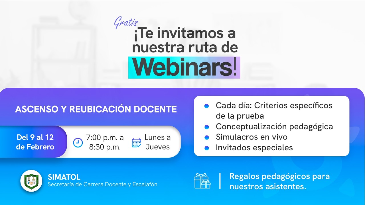 Webinar / Curso de Ascenso Docente 2026
