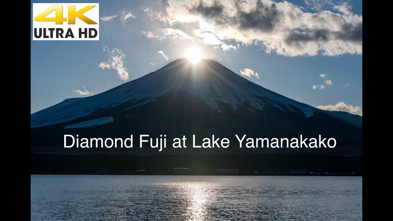[4K Ultra-HD] Diamond Fuji на озере Яманакако