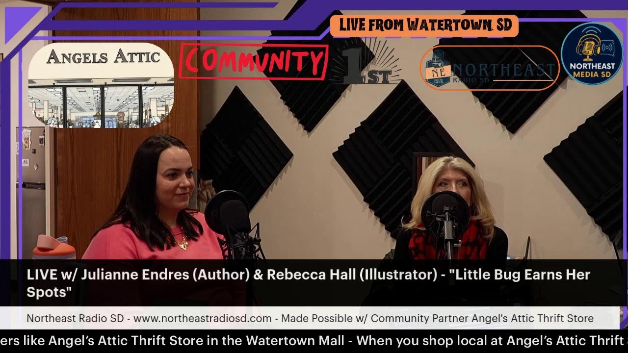 LIVE w/ Julianne Endres (Author) & Rebecca Hall (Illustrator) - "Little Bug Earns Her Spots"