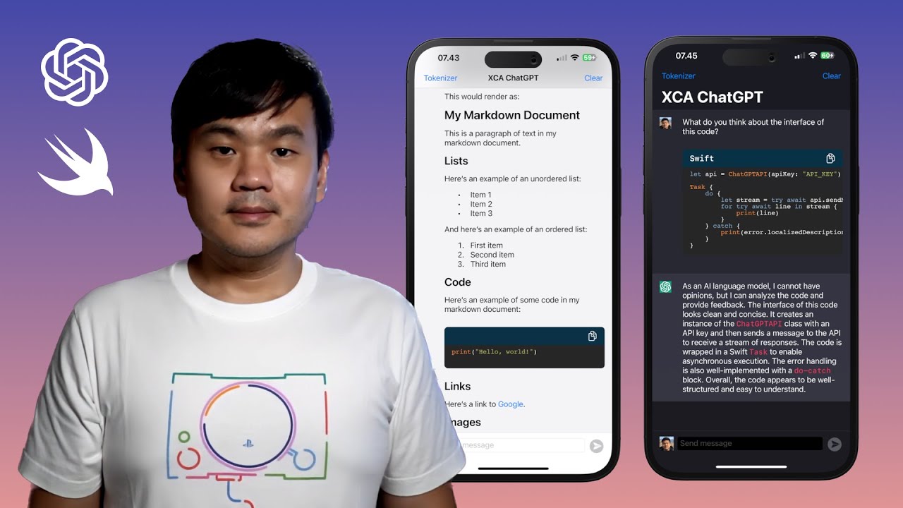 Add Markdown & Code Syntax Highlighting to ChatGPT iOS SwiftUI App