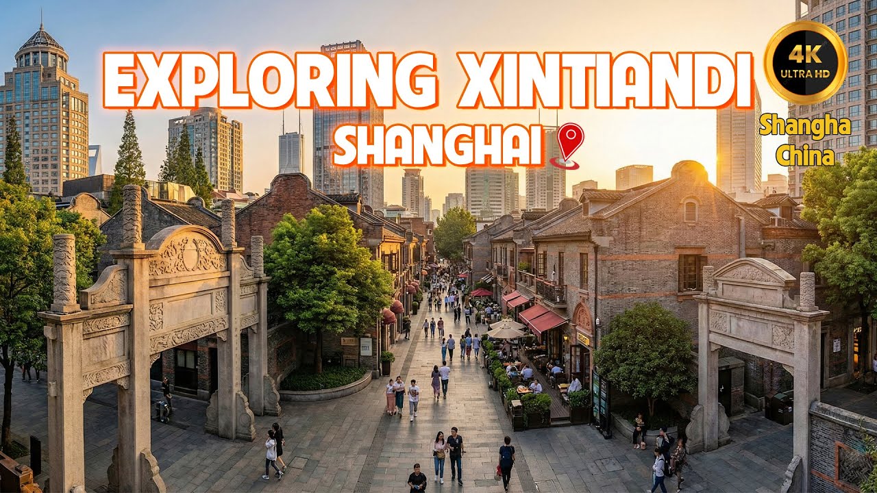 Shanghai Xintiandi: Where Old Meets New | Luxury Walking Tour 4K