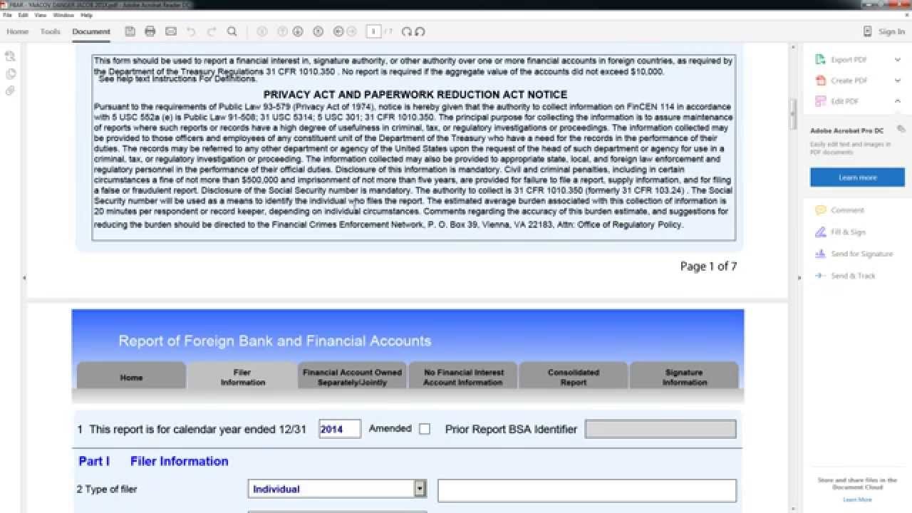 How to file the FBAR on your own