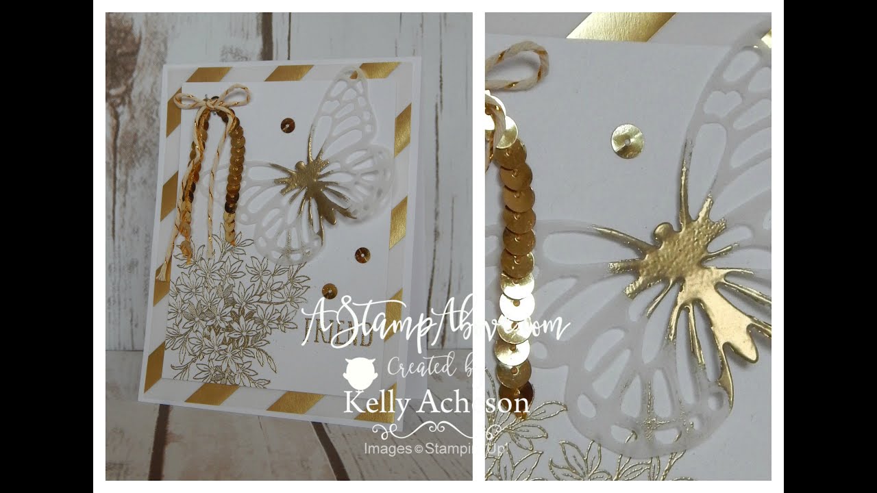 Vellum Embossed Butterfly Card