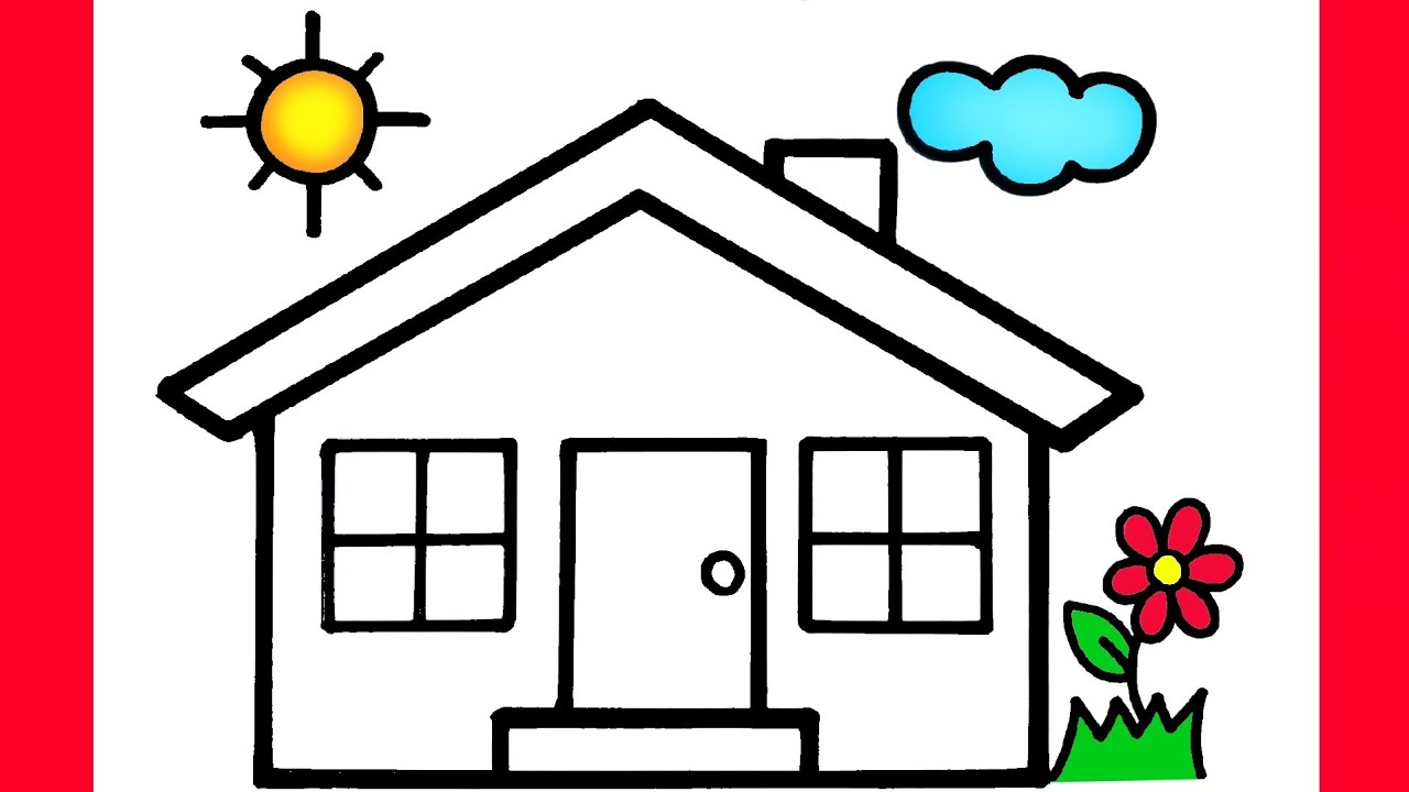 WIE ZEICHNET MAN EIN HAUS EINFACH