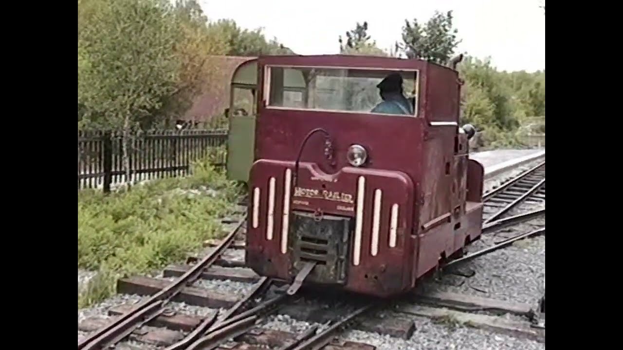 Amberley to Brockham on the Amberley Museum Railway behind Simplex No. 11001 in September 1995