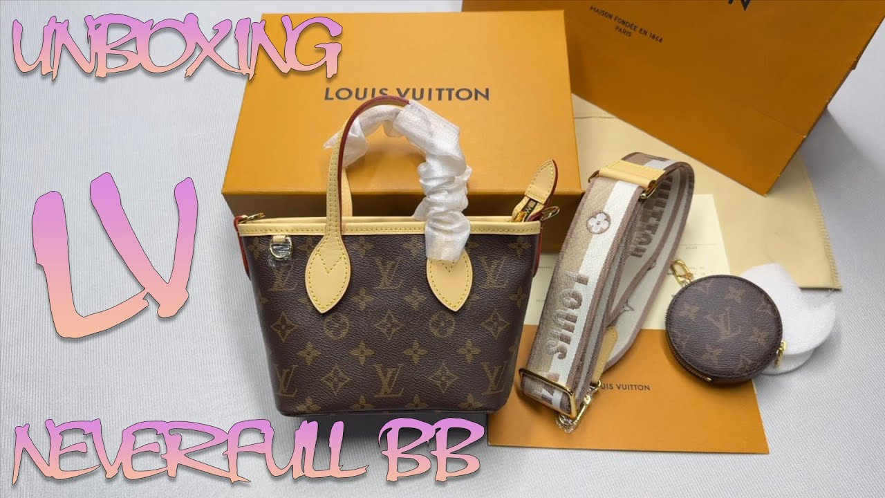 Unboxing Review! Louis Vuitton LV NEVERFULL BB Tote Bag More Detailed In Hand Show