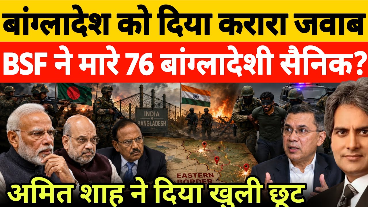 Amit Shah&rsquo;s Big Warning to Bangladesh | BSF Retaliation on Eastern Border | India-Bangladesh Tension