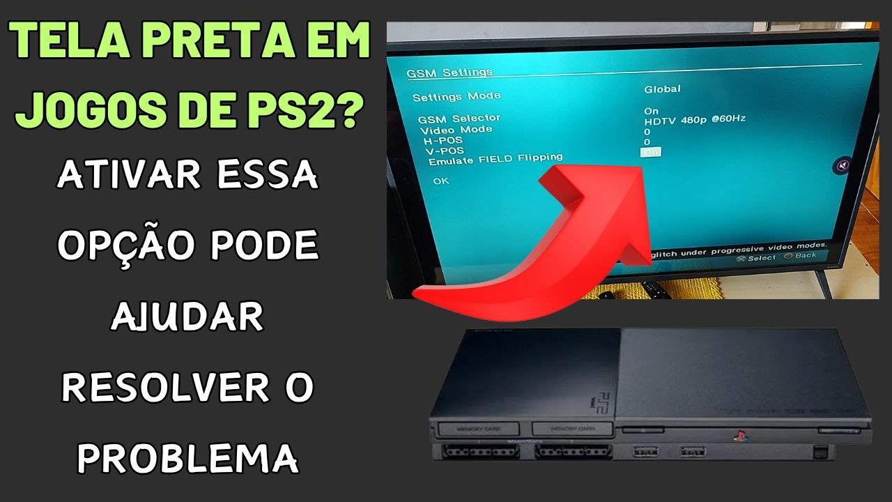 Ativar essa opção pode ajudar resolver o problema de tela preta em jogos de PS2