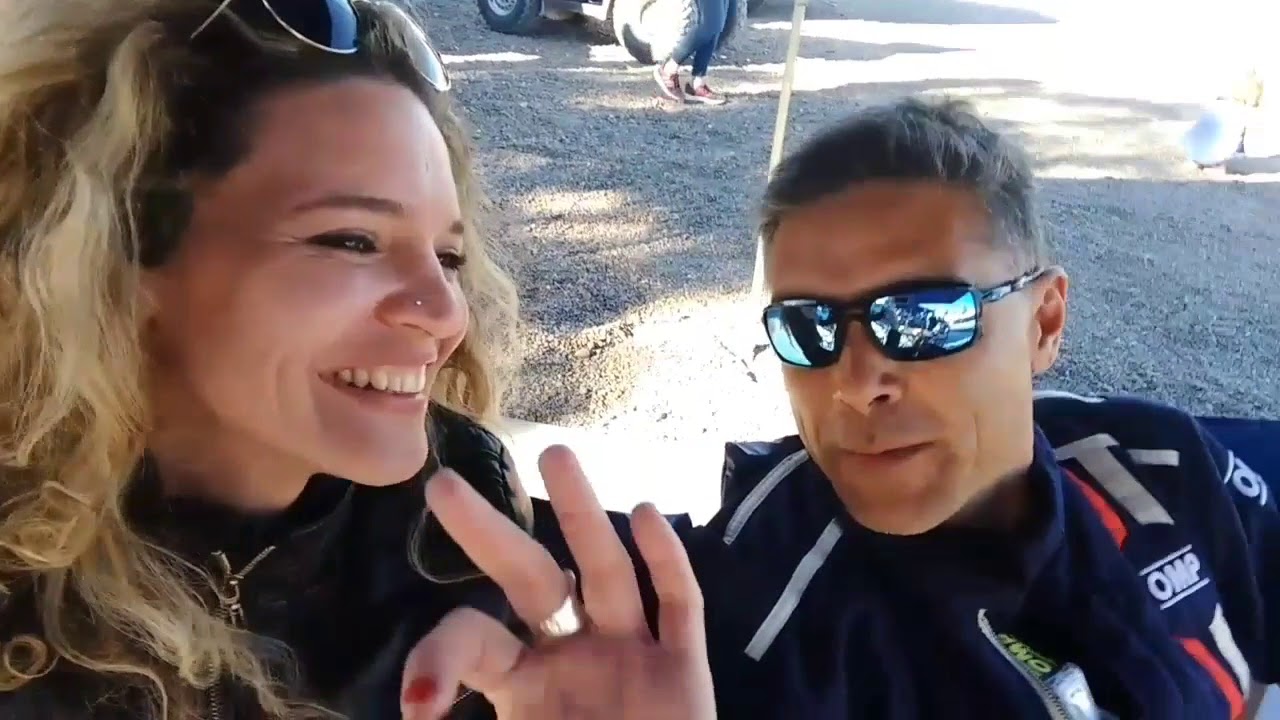 Tamara Tarr&iacute;o con Hern&aacute;n Kim CARX RallyCross