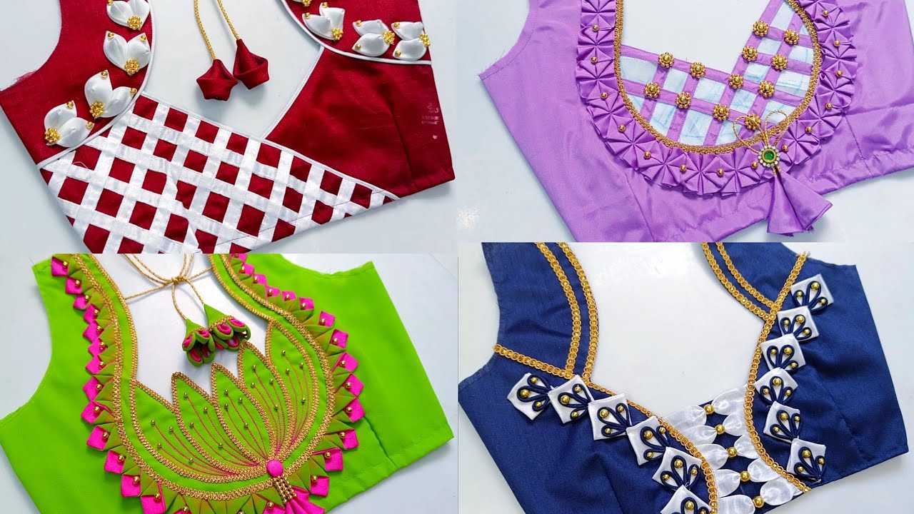 Latest Model 4 designer blouse back neck designs| popular model blouse designs |