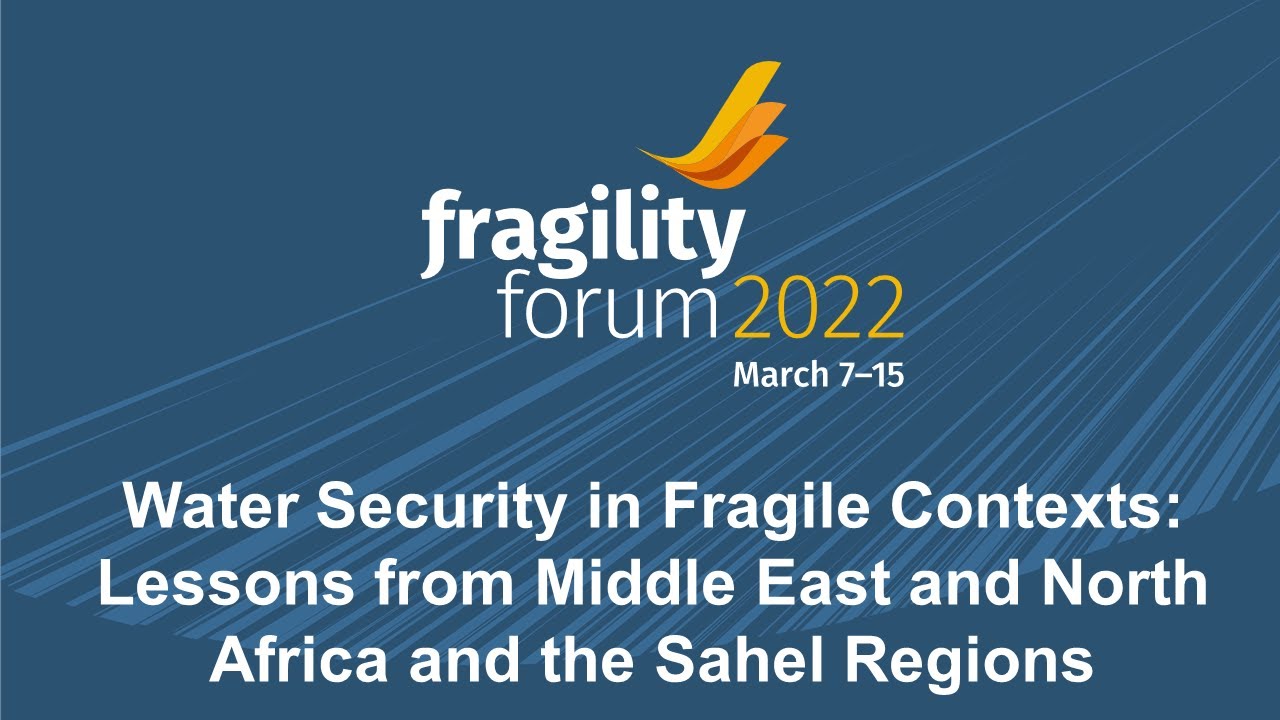 Water Security in Fragile Contexts: Lessons from Middle East and North Africa and the Sahel Regions