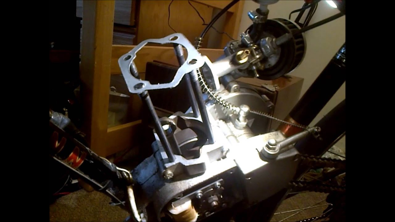 Motorized Bike Top End Rebuild (PISTON MOD) -after failure