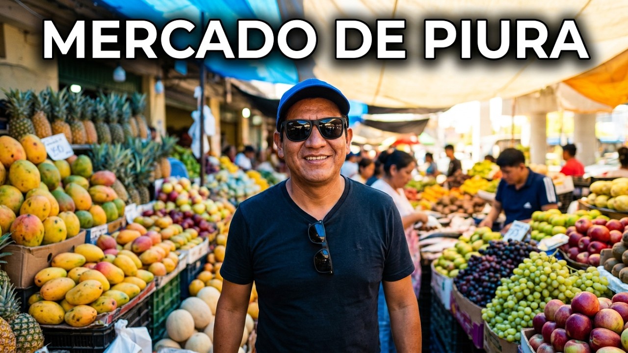 “La dura realidad del mercado más caótico de Piura 🇵🇪 y lo que encontré después”