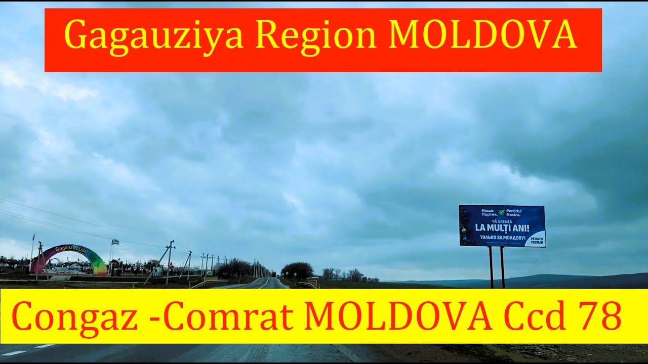 Chisinau City Car Driving Moldova Ccd 78-Congaz Comrat Gagauziya Region