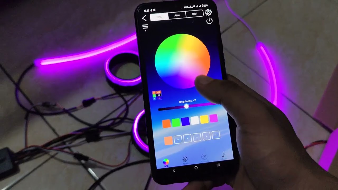 CARA SETTING ALIS RGB MENGGUNAKAN APK LED LAMP