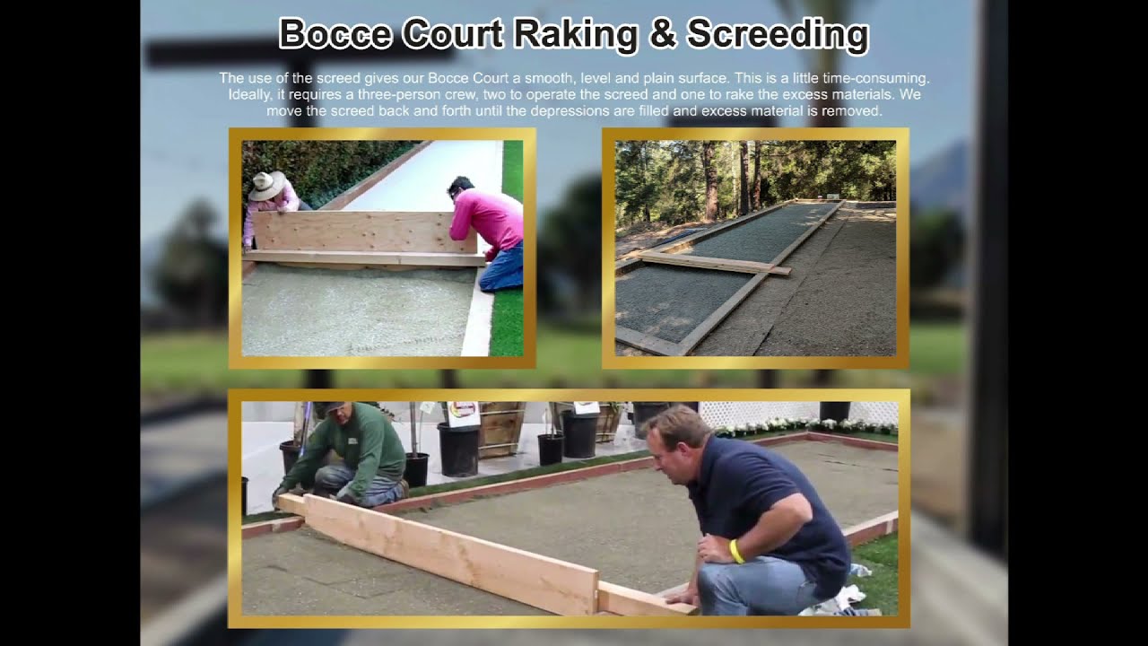 Bocce Court Installation Guide