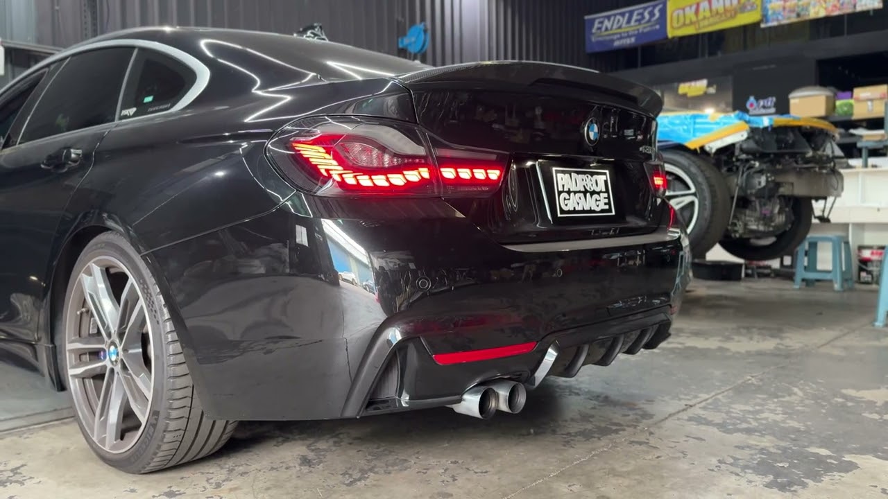 BMW F36 430I B48 升級HJS Downpipe 200鉬 OPF當派