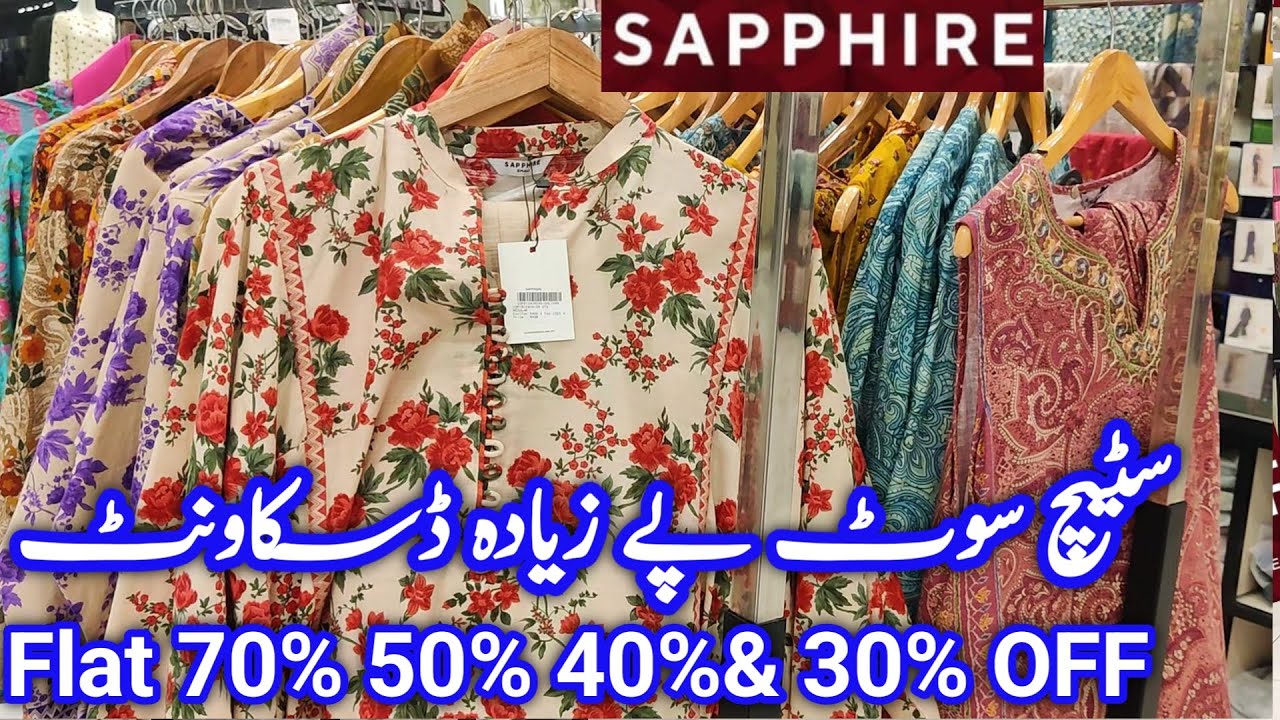 Sapphire || Sapphire Flat 70% 40% off stitched collection || sapphire sale 2024 || sapphire sale
