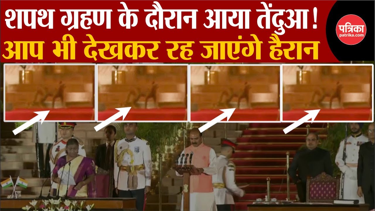 Rashtrapati Bhavan Viral Video : शपथ ग्रहण के दौरान आया तेंदुआ...आप भी देखकर रह जाएंगे हैरान