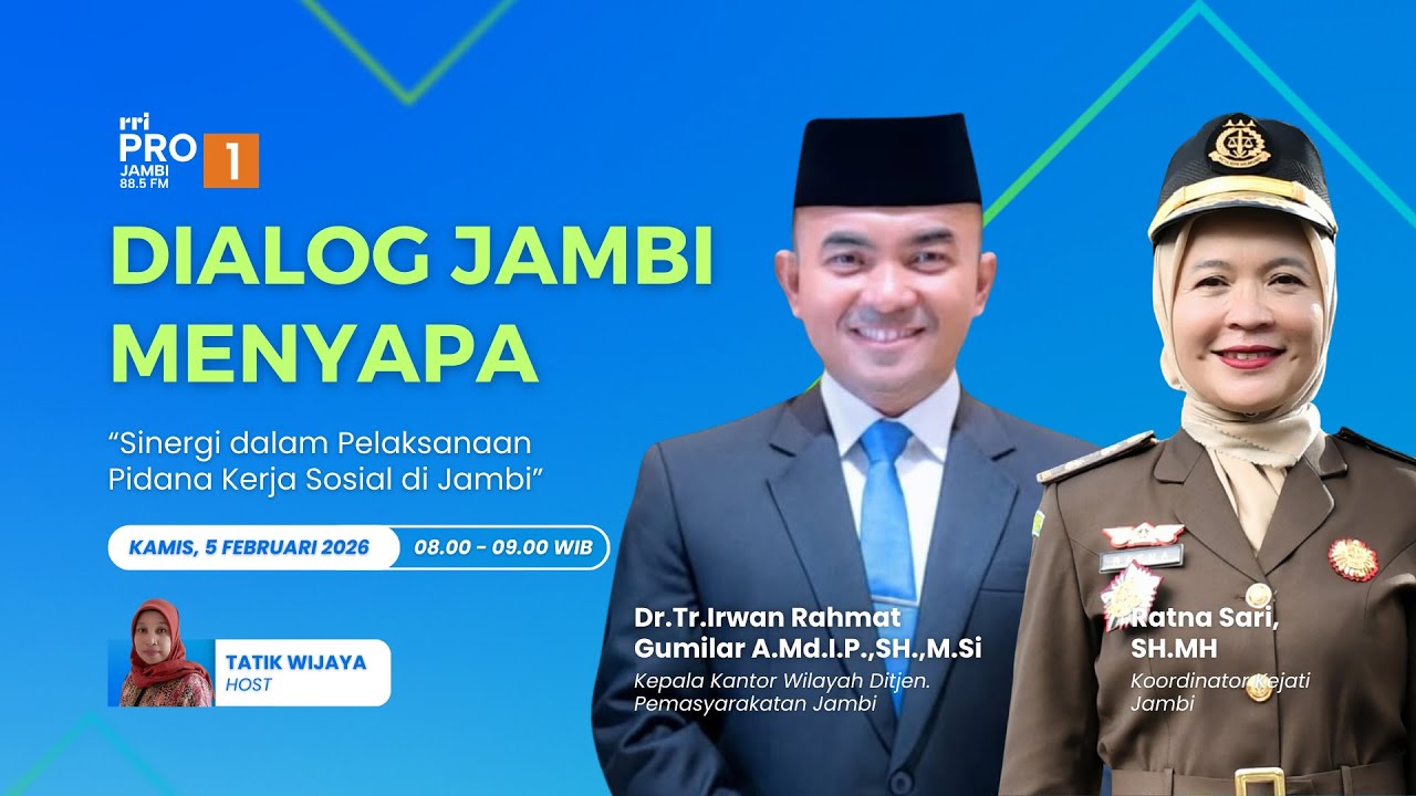 🔴 [ LIVE ] DIALOG JAMBI MENYAPA | KAMIS, 5  FEBRUARI 2026