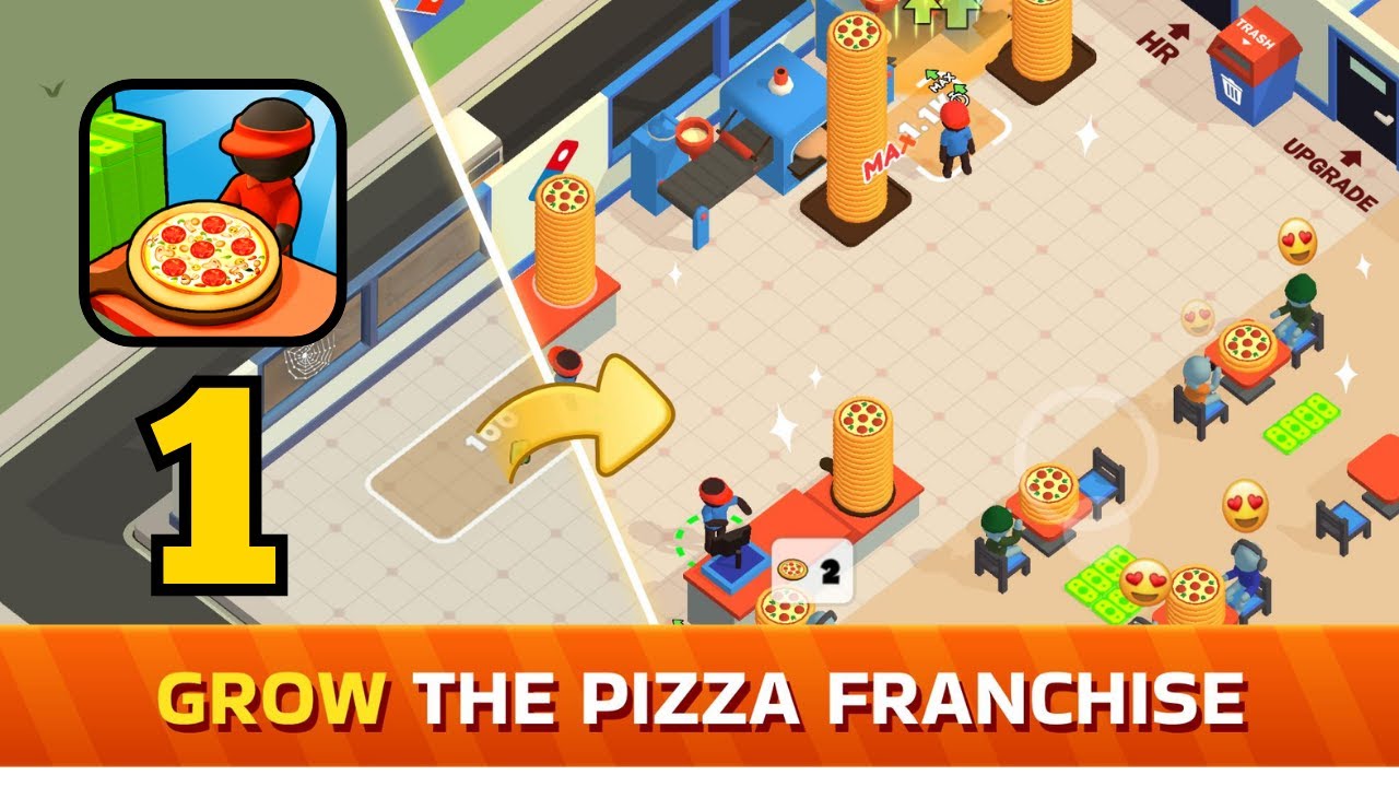 Pizza Ready - Gameplay Walkthrough Part 1 Stickman Pizza Restaurant Idle Tycoon (iOS, Android)