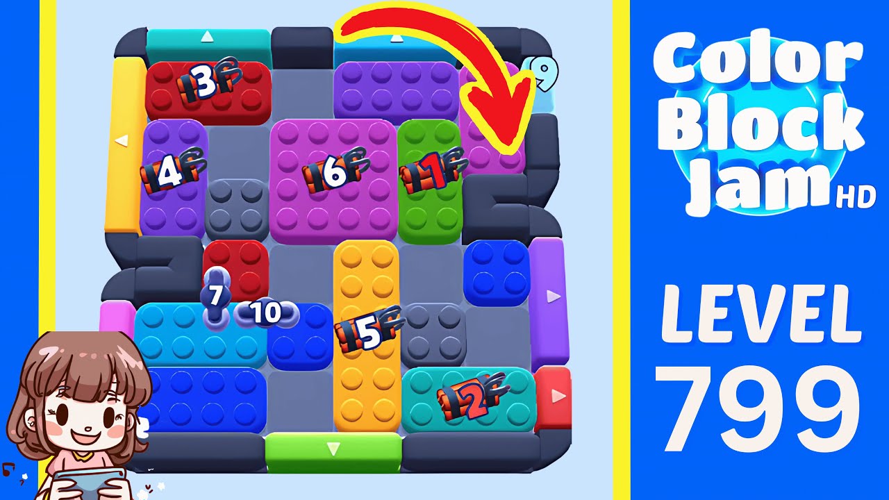 Color Block Jam Level 768 (799) Solution Walkthrough