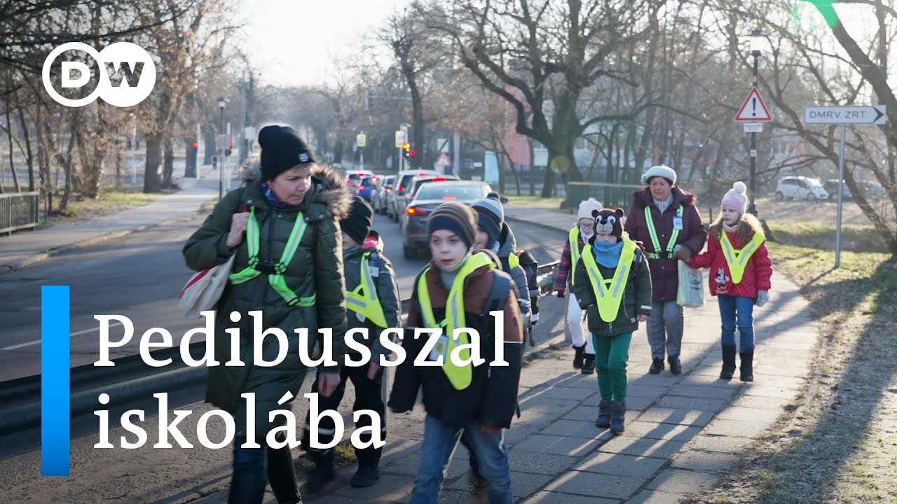 Iskolajárat pedibusszal I Gödöllőn újra divat a gyaloglás
