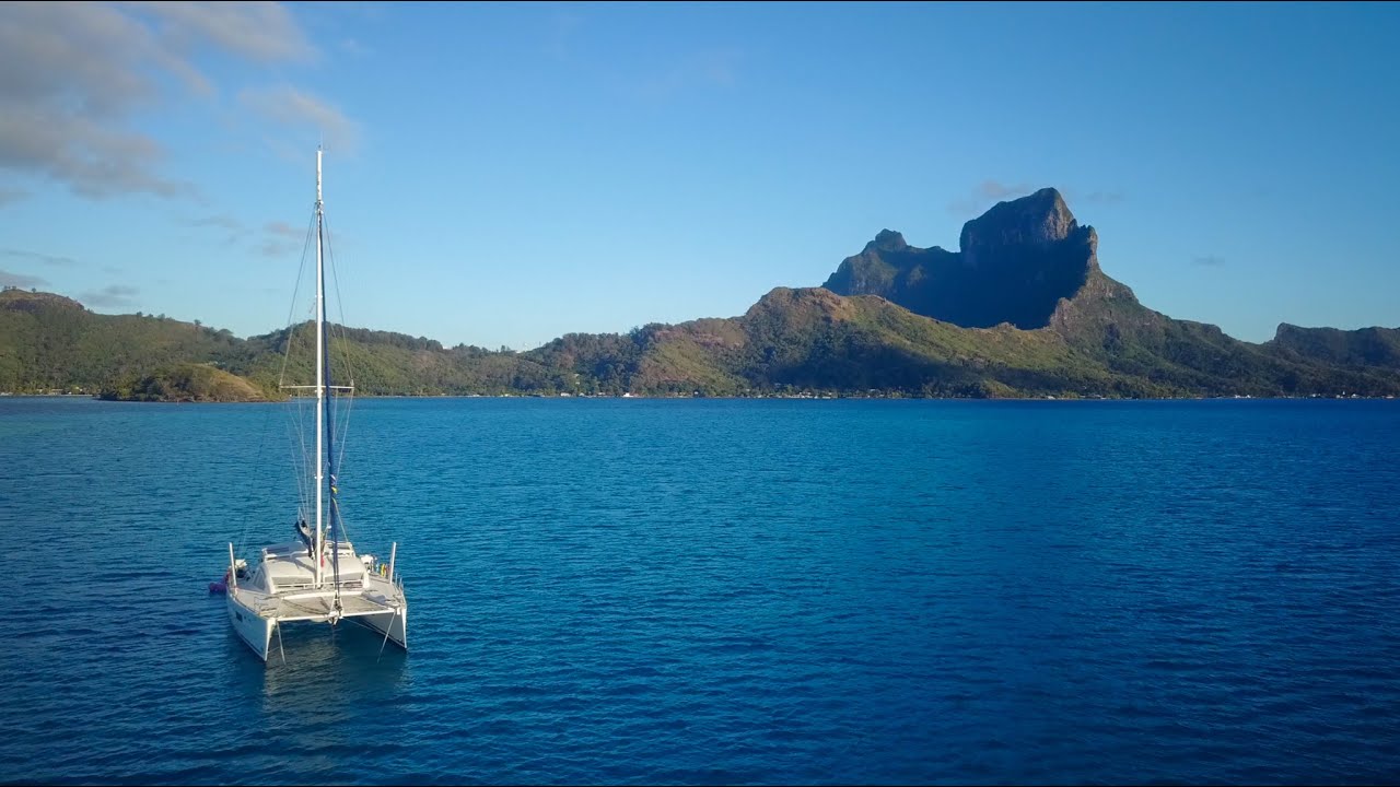 Sailing in French Polynesia (Bora Bora, Raiatea, Tahaa) Drone