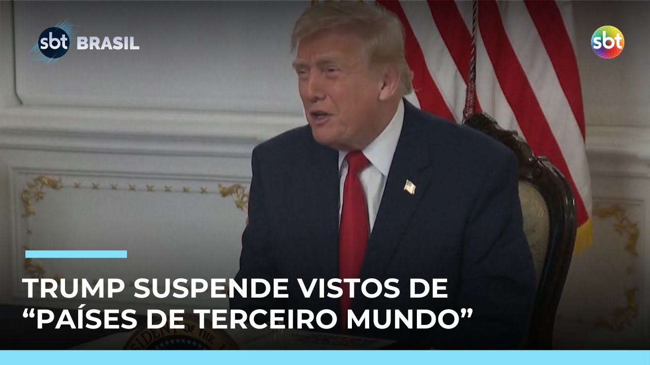Trump suspende vistos de imigrantes de países que classifica como de “terceiro mundo” | #SBTBrasil