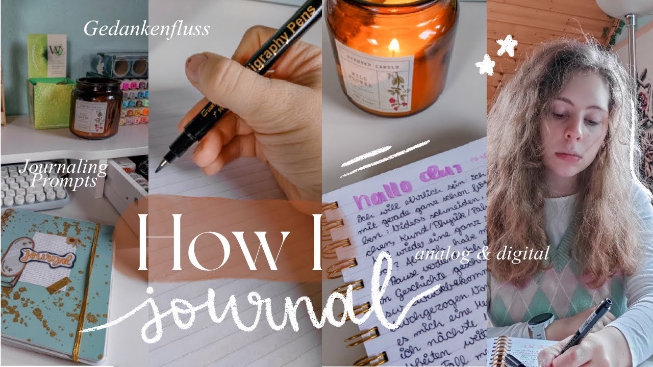 HOW I JOURNAL (deutsch) | 📓📝 Wie ich Tagebuch schreibe - Analog und digital!