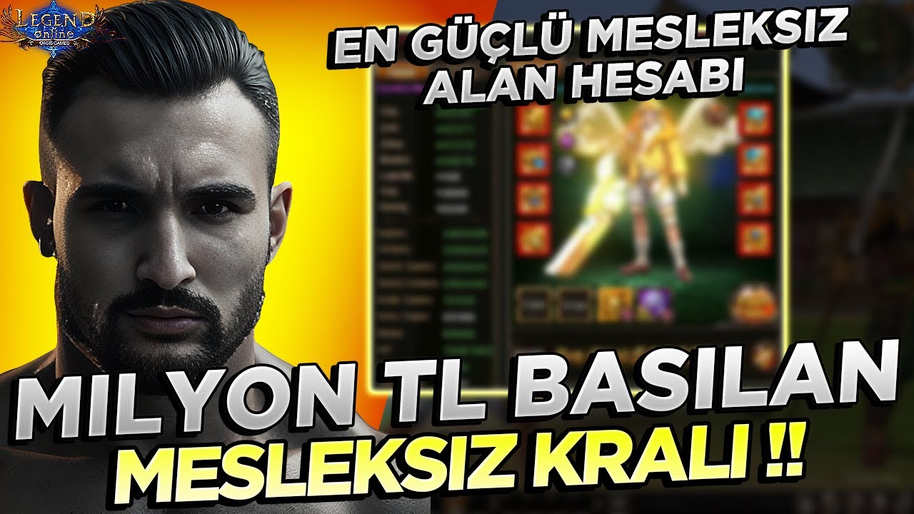 Legend Online | Mesleksiz En Güçlü Alan Hesabı 🤯 !!! Legend Online Türkçe