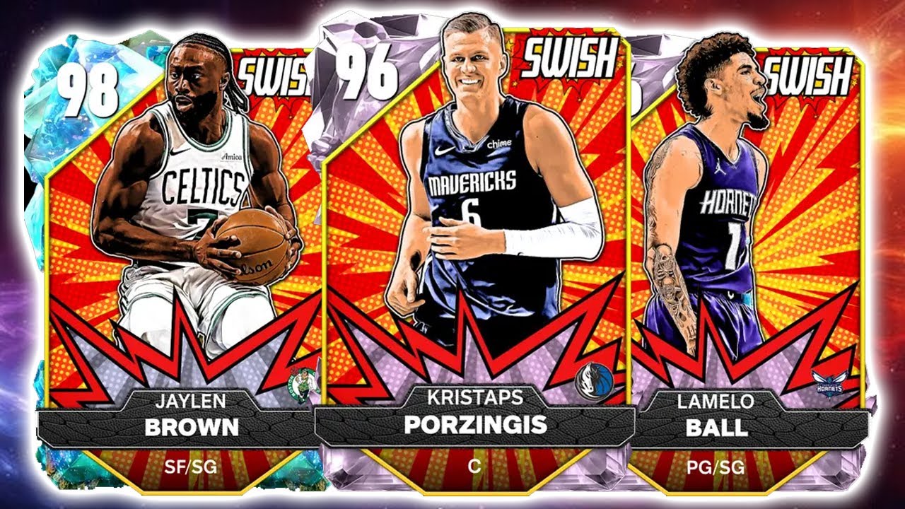 NEW SWISH PACKS PINK DIAMOND KRISTAPS PORZINGIS LAMELO BALL AND MORE! SHOWDOWN GAMEPLAY!