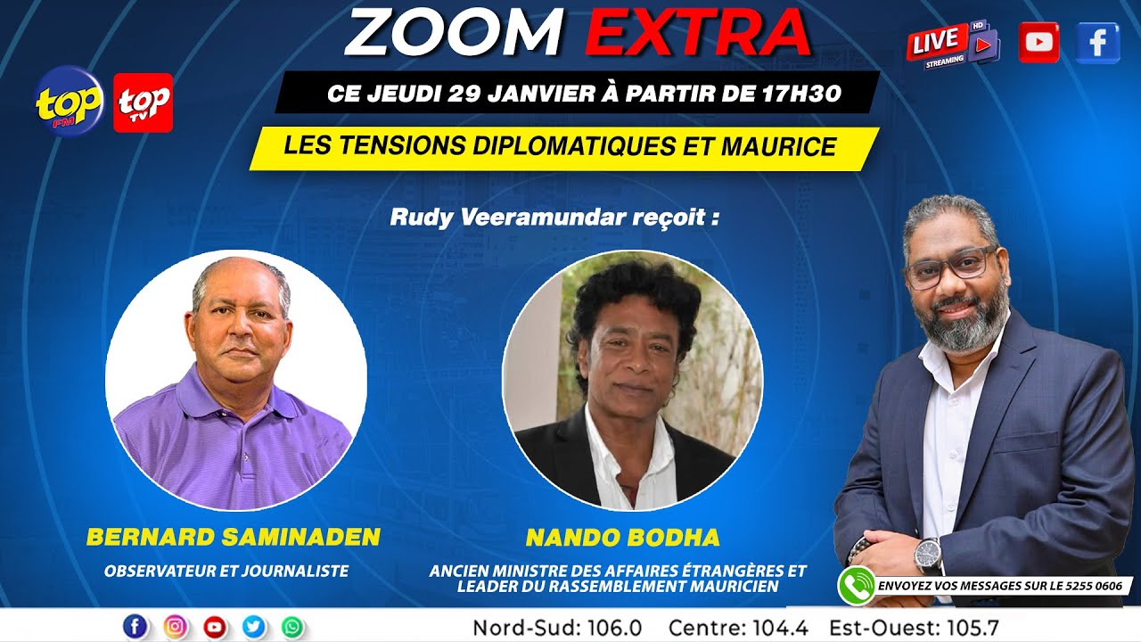 Rudy Veeramundar reçoit : Nando Bodha et Bernard Saminaden